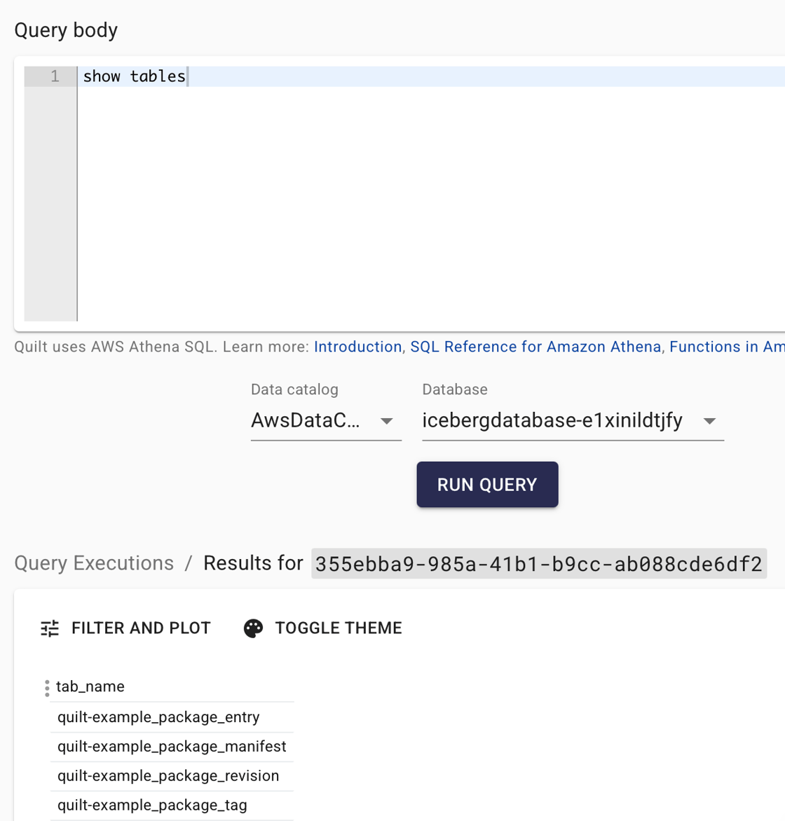 Iceberg database